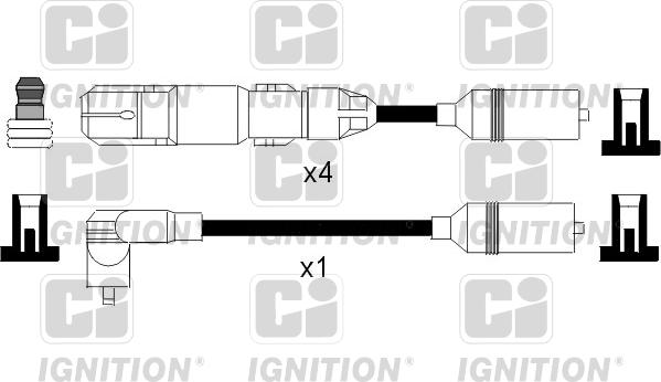 Quinton Hazell XC958 - Комплект проводів запалювання autocars.com.ua