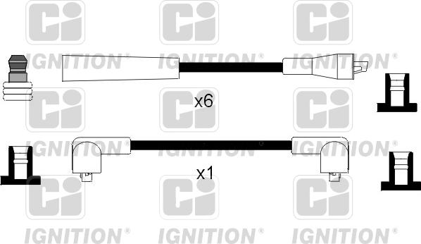 Quinton Hazell XC974 - Комплект проводів запалювання autocars.com.ua