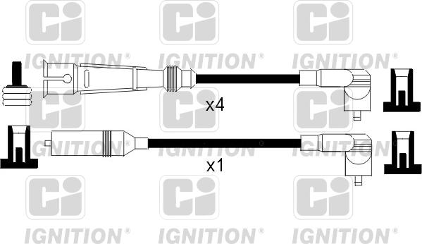 Quinton Hazell XC979 - Комплект проводів запалювання autocars.com.ua