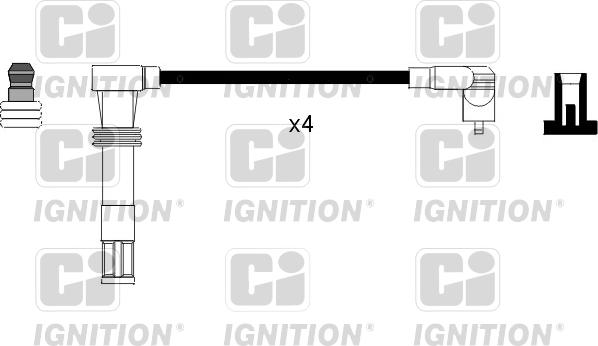 Quinton Hazell XC981 - Комплект проводів запалювання autocars.com.ua