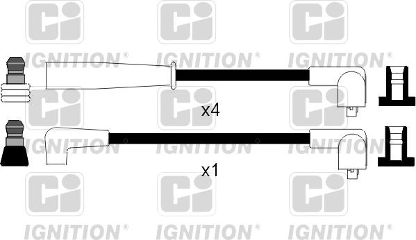 Quinton Hazell XC989 - Комплект проводів запалювання autocars.com.ua