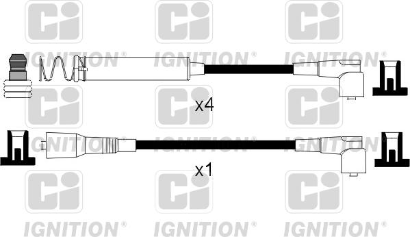 Quinton Hazell XC995 - Комплект проводов зажигания avtokuzovplus.com.ua