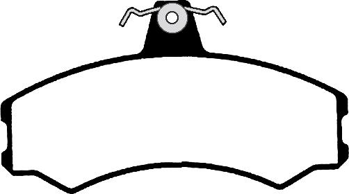 BENDIX 510688 - Гальмівні колодки, дискові гальма autocars.com.ua