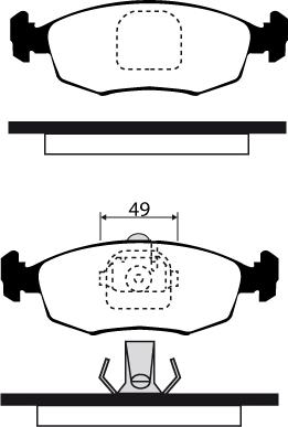 Raicam RA.0318.4 - Тормозные колодки, дисковые, комплект autodnr.net