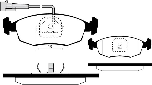 Raicam RA.0318.6 - Тормозные колодки, дисковые, комплект autodnr.net