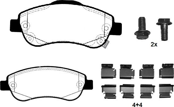 Raicam RA.0399.0K1 - Гальмівні колодки, дискові гальма autocars.com.ua