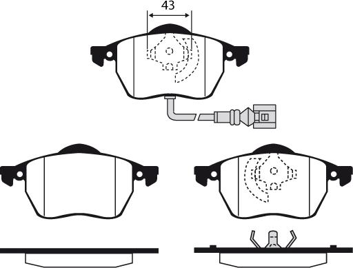 Raicam RA.0429.3 - Тормозные колодки, дисковые, комплект autodnr.net