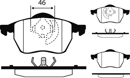 Raicam RA.0429.4 - Тормозные колодки, дисковые, комплект autodnr.net