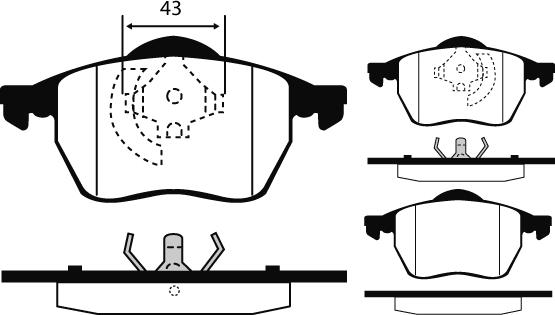 Raicam RA.0429.6 - Тормозные колодки, дисковые, комплект autodnr.net