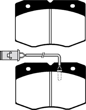 Japanparts JPA016 - Гальмівні колодки, дискові гальма autocars.com.ua