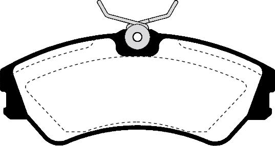 Pex 7163 - Тормозные колодки, дисковые, комплект avtokuzovplus.com.ua