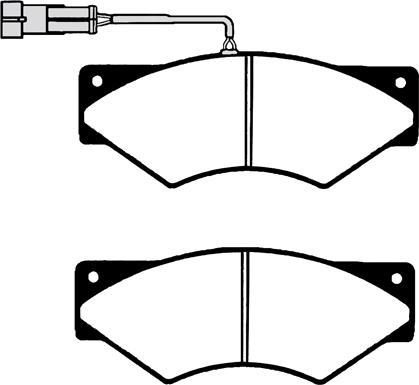 HELLA C4066 - Тормозные колодки, дисковые, комплект avtokuzovplus.com.ua