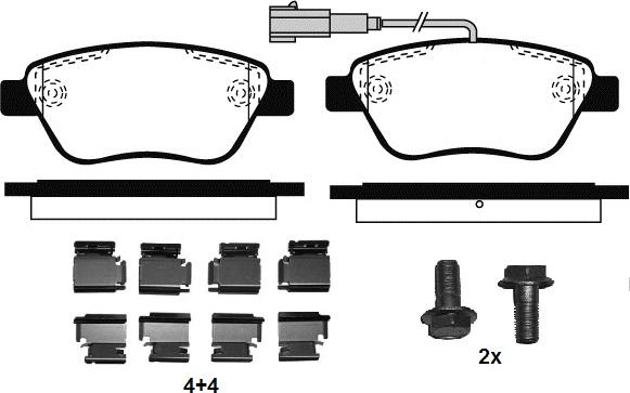 Raicam RA.0761.0K1 - Тормозные колодки, дисковые, комплект autodnr.net