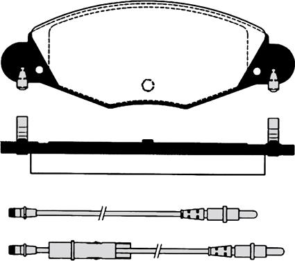 Hi-Q SP2289 - Тормозные колодки, дисковые, комплект avtokuzovplus.com.ua