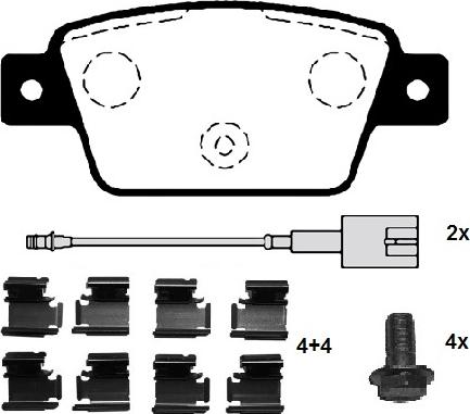 Raicam RA.0768.3K1 - Тормозные колодки, дисковые, комплект autodnr.net