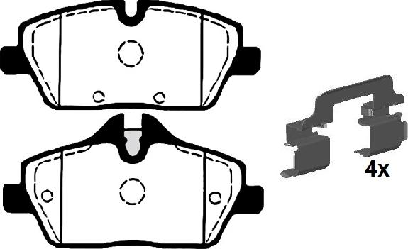 Raicam RA.0852.5K1 - Тормозные колодки, дисковые, комплект autodnr.net