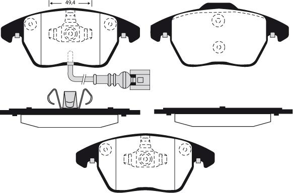 Raicam RA.0919.1 - Тормозные колодки, дисковые, комплект autodnr.net