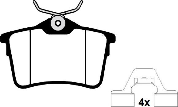 Raicam RA.0945.0K1 - Тормозные колодки, дисковые, комплект autodnr.net