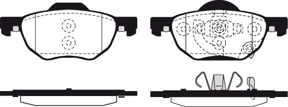 Raicam RA.0965.0 - Тормозные колодки, дисковые, комплект autodnr.net