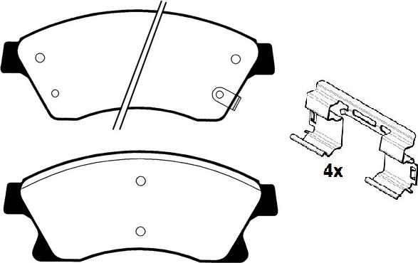 Raicam RA.0969.0K1 - Тормозные колодки, дисковые, комплект autodnr.net