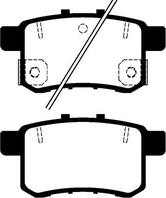 Mando MBF010369B - Гальмівні колодки, дискові гальма autocars.com.ua