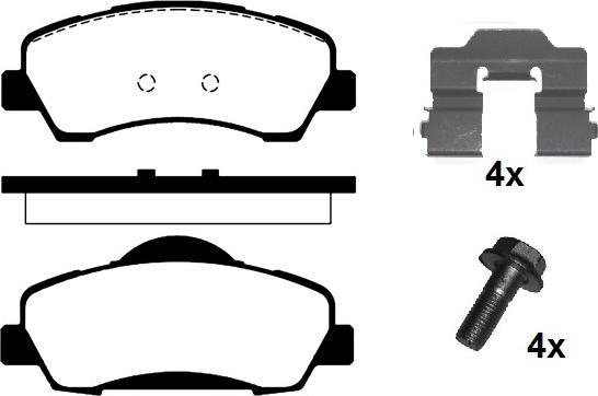 Raicam RA.1026.0K1 - Тормозные колодки, дисковые, комплект autodnr.net