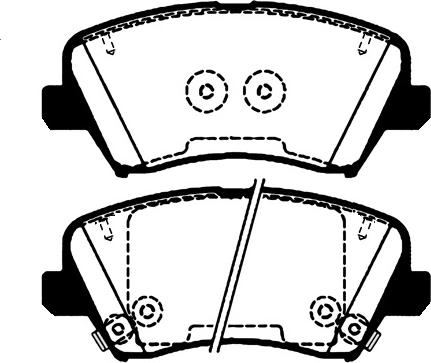 Roulunds Rubber 289881 - Гальмівні колодки, дискові гальма autocars.com.ua