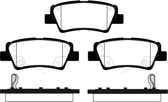 Raicam RA.1037.1 - Тормозные колодки, дисковые, комплект autodnr.net