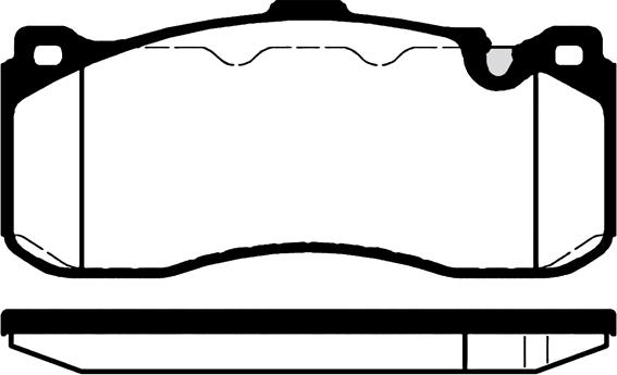 ATE LD4848 - Тормозные колодки, дисковые, комплект avtokuzovplus.com.ua