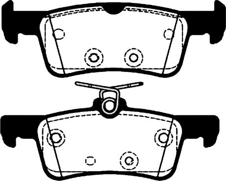 FORD 2458764 - Тормозные колодки, дисковые, комплект avtokuzovplus.com.ua