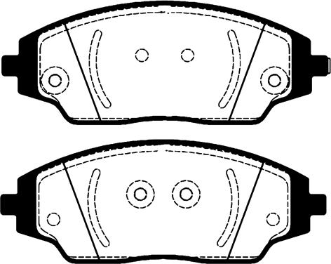 Triscan RH 21537 02 - Гальмівні колодки, дискові гальма autocars.com.ua