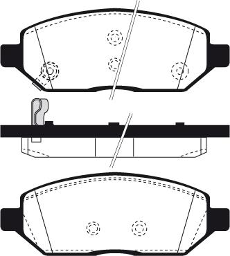 VAICO V50-00028 - Гальмівні колодки, дискові гальма autocars.com.ua