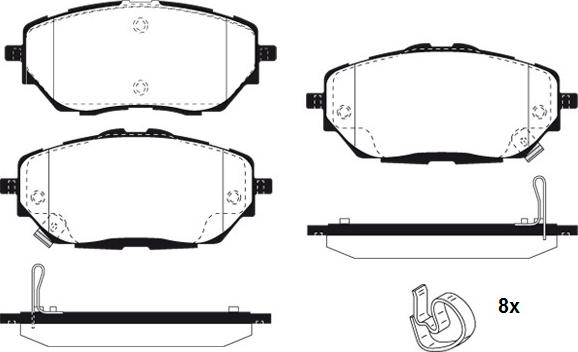 Raicam RA.1189.0 - Тормозные колодки, дисковые, комплект autodnr.net