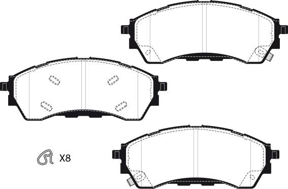 Raicam RA12420 - Тормозные колодки, дисковые, комплект autodnr.net