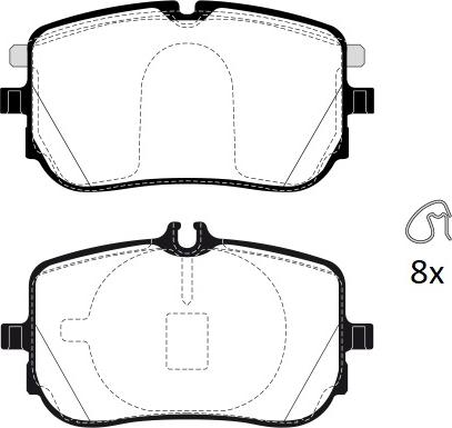 Raicam RA.1259.0 - Гальмівні колодки, дискові гальма autocars.com.ua