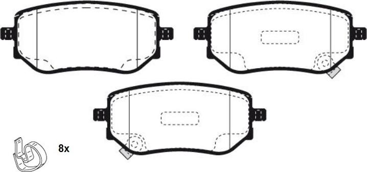 Raicam RA.1296.0 - Тормозные колодки, дисковые, комплект autodnr.net