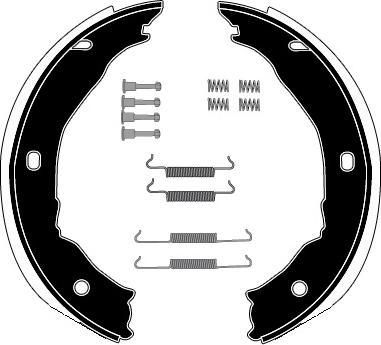 Raicam RA28361 - Комплект тормозов, ручник, парковка autodnr.net