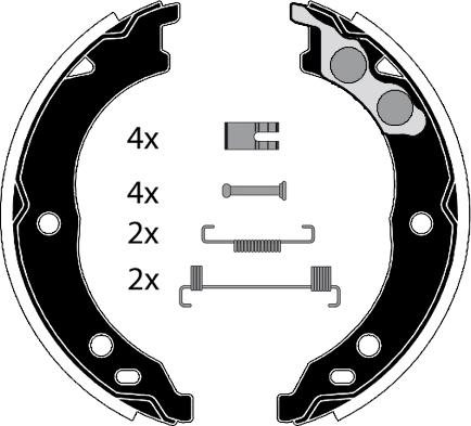 Raicam RA28651 - Комплект гальм, ручник, парковка autocars.com.ua