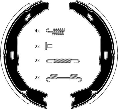 Raicam RA29281 - Комплект гальм, ручник, парковка autocars.com.ua