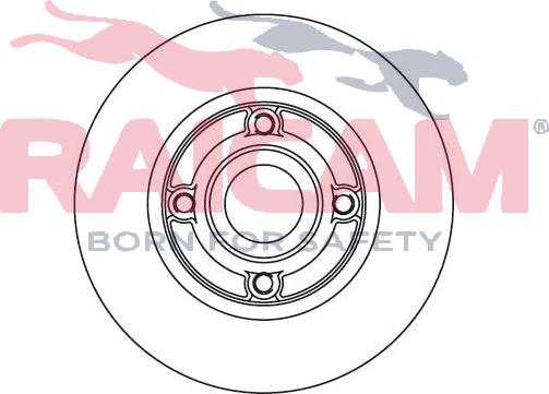 Raicam RD00665 - Гальмівний диск autocars.com.ua