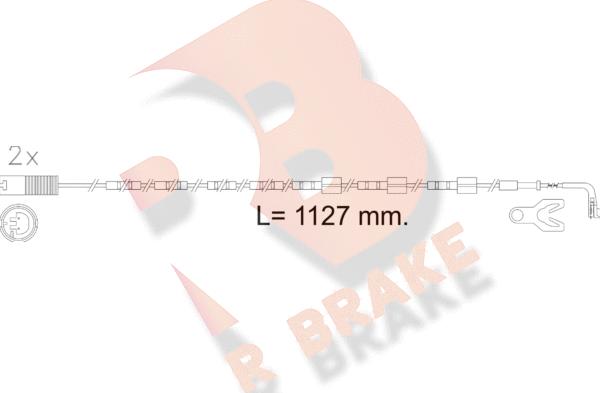 R Brake 610605RB - Сигналізатор, знос гальмівних колодок autocars.com.ua
