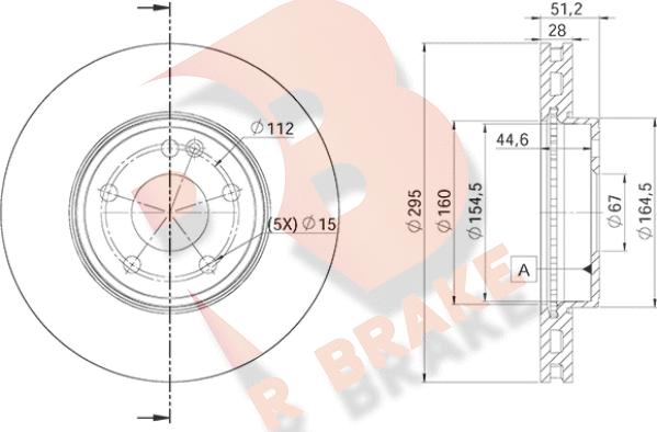 R Brake 78RBD20122 - Гальмівний диск autocars.com.ua