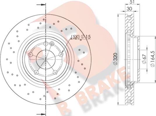 R Brake 78RBD21018 - Гальмівний диск autocars.com.ua