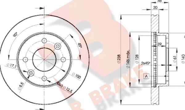 R Brake 78RBD24287 - Тормозной диск autodnr.net