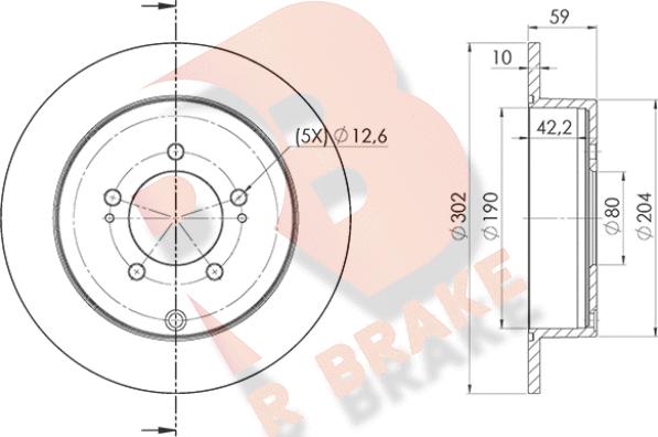 R Brake 78RBD24650 - Тормозной диск autodnr.net