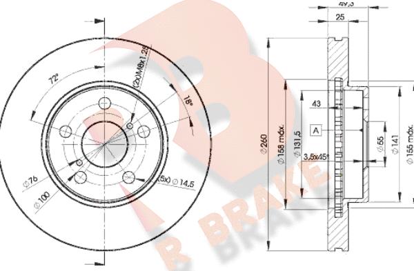 NPS T330A09 - Гальмівний диск autocars.com.ua