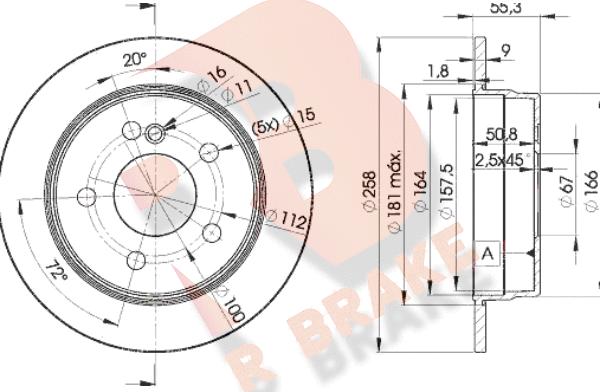 R Brake 78RBD26470 - Гальмівний диск autocars.com.ua