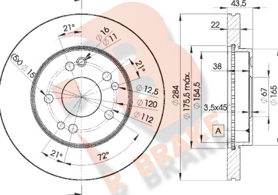 R Brake 78RBD27200 - Гальмівний диск autocars.com.ua