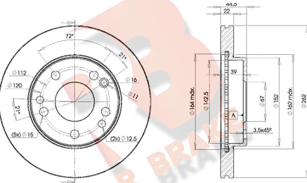 R Brake 78RBD27560 - Тормозной диск autodnr.net