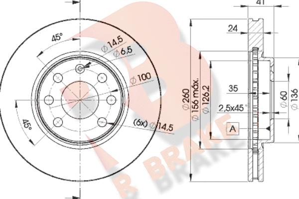 R Brake 78RBD29000 - Гальмівний диск autocars.com.ua